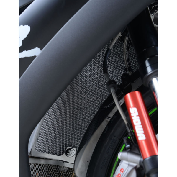 R&G RADIATOR GUARD TITANIUM, KAWASAKI ZX10R 16-